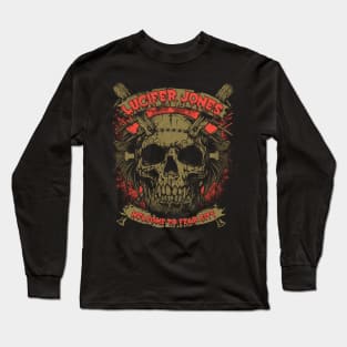 Lucifer Jones Skull Long Sleeve T-Shirt